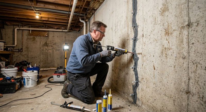 Basement Crack Repair in Deland, FL