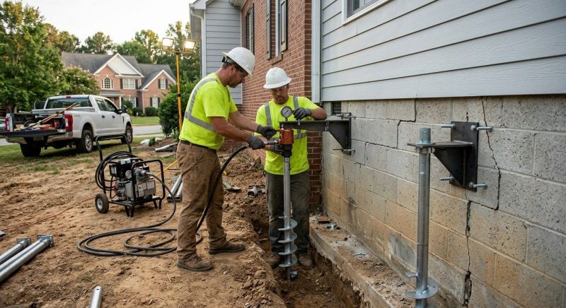 Helical Piers Installation in Deland, FL