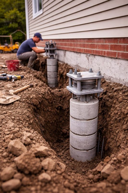 Helical Piers Installation in Deland, FL
