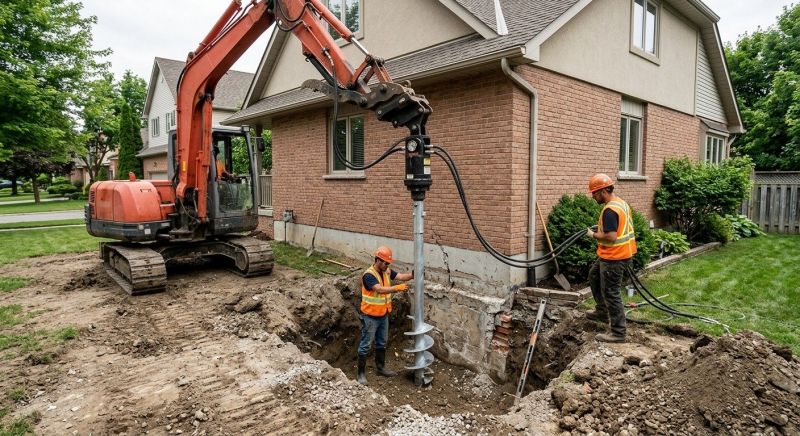 Helical Pile Installation in Deland, FL
