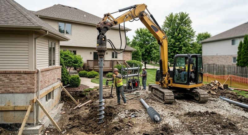Helical Pile Installation in Deland, FL